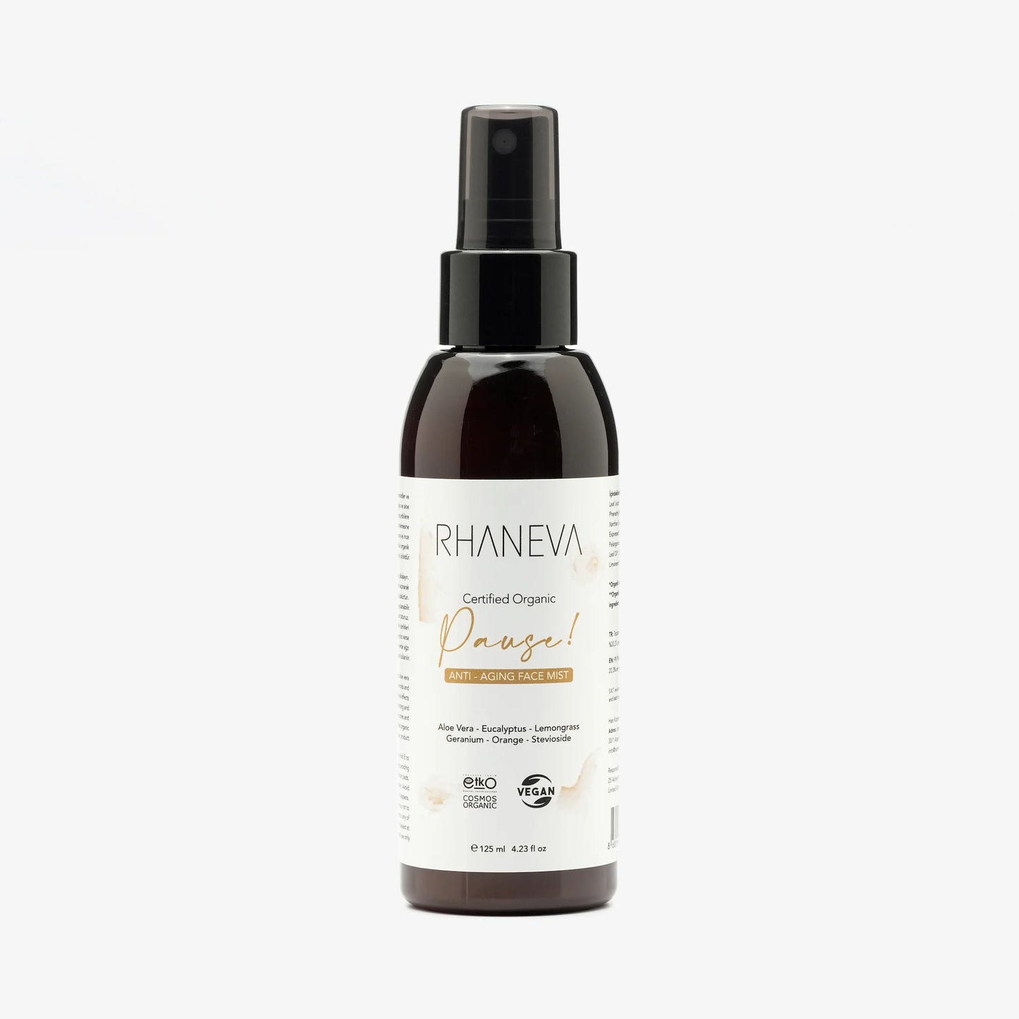 PAUSE Anti-Aging Yüz Misti, Organik ve Vegan, 125 ml | RHANEVA - RHANEVA