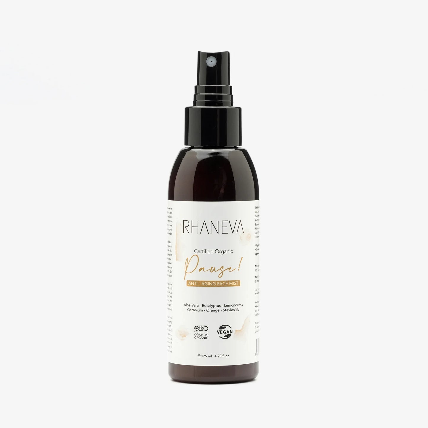 PAUSE Anti-Aging Yüz Misti, Organik ve Vegan, 125 ml | RHANEVA - RHANEVA
