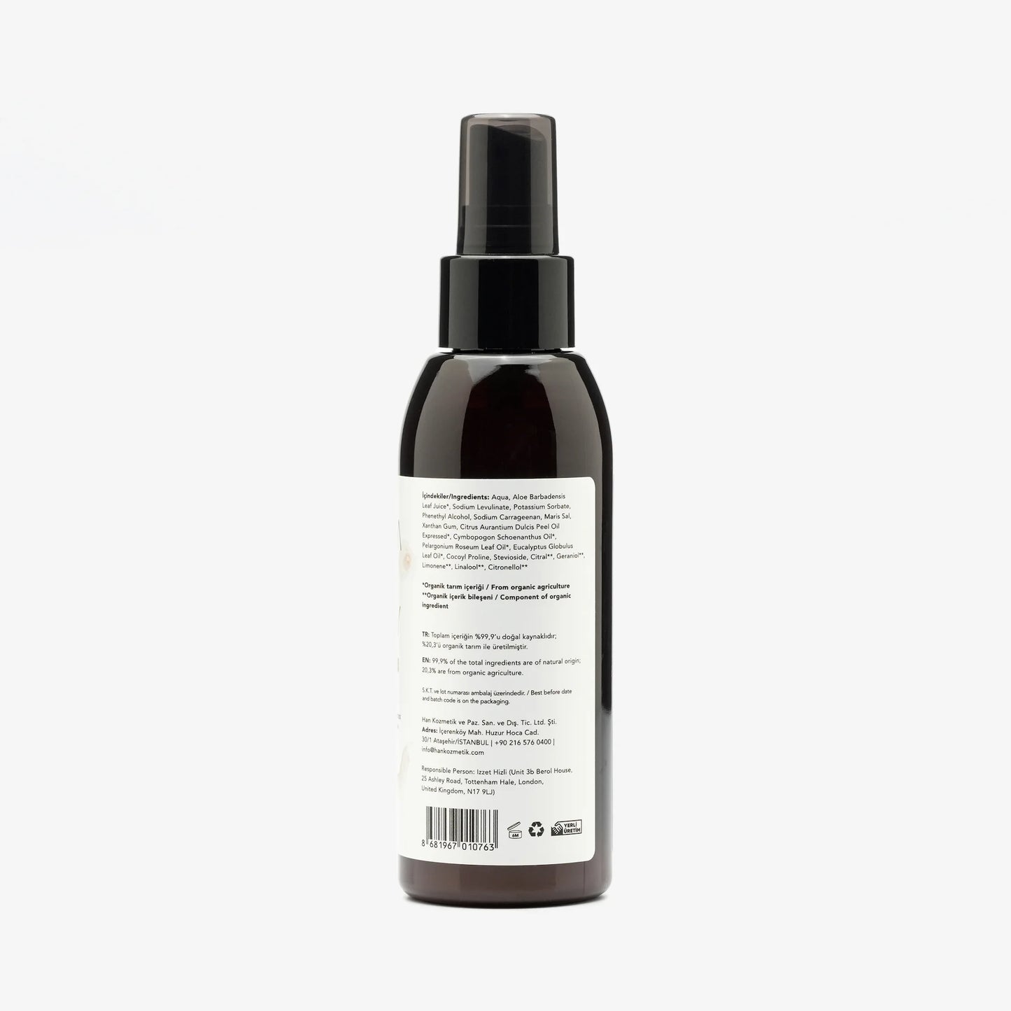 PAUSE Anti-Aging Yüz Misti, Organik ve Vegan, 125 ml | RHANEVA - RHANEVA