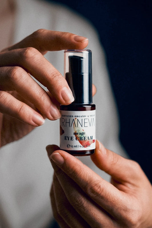 İnce Çizgi, Koyu Halka, Şişlik Karşıtı Göz Kremi, Organik ve Vegan Sertifikalı, 15 ml | RHANEVA - RHANEVA