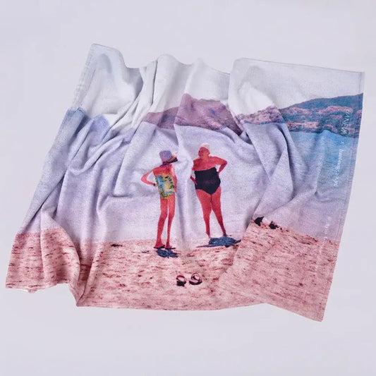 RHANEVA x bant mag. by Aylin Güngör No.1, 70x140 cm tasarım plaj havlusu, yumuşak kumaş, hızlı kuruma