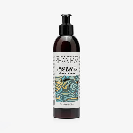 Almond Everyday El ve Vücut Losyonu, Hassas Ciltler için, Organik ve Vegan, 250 ml | RHANEVA - RHANEVA