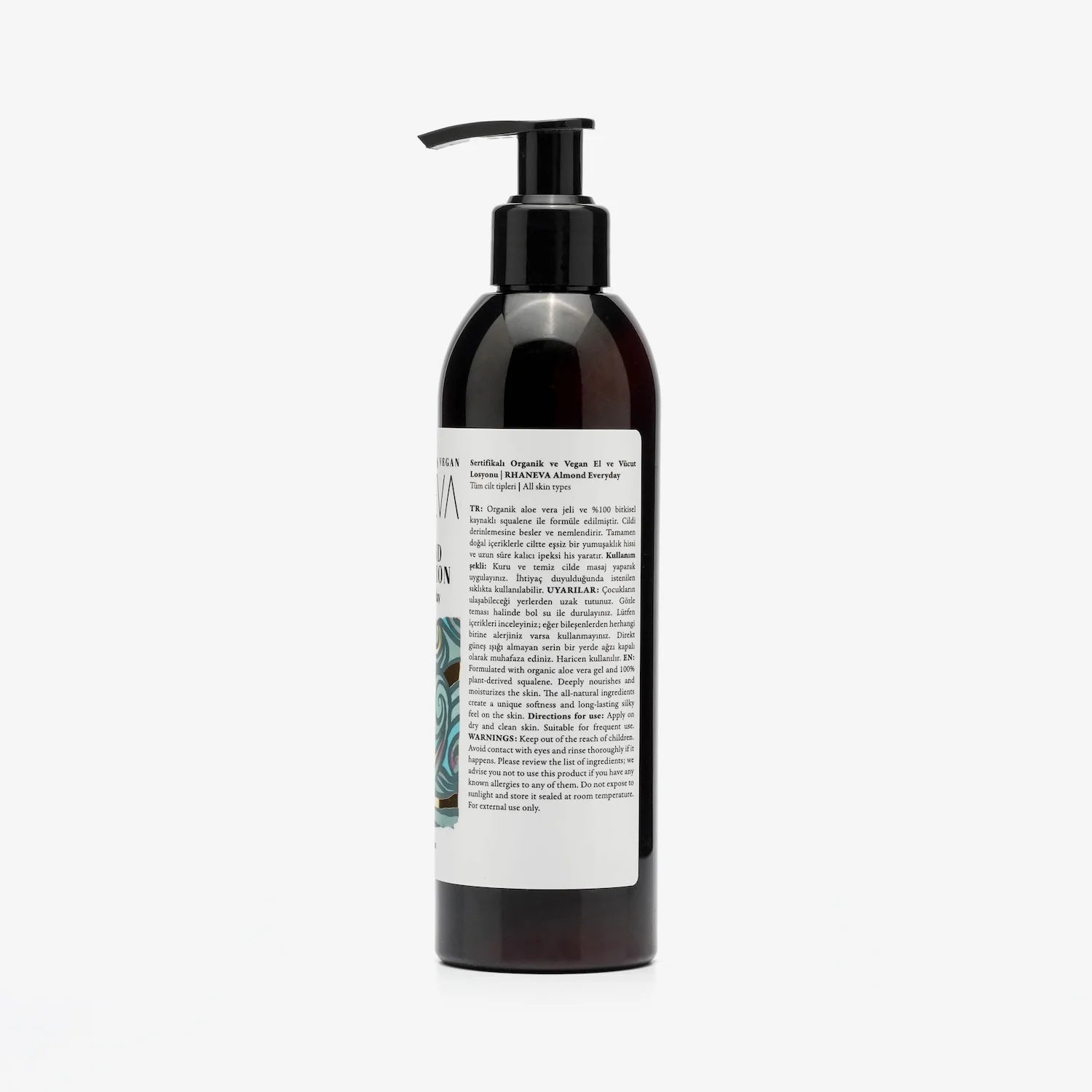 Almond Everyday El ve Vücut Losyonu, Hassas Ciltler için, Organik ve Vegan, 250 ml | RHANEVA - RHANEVA