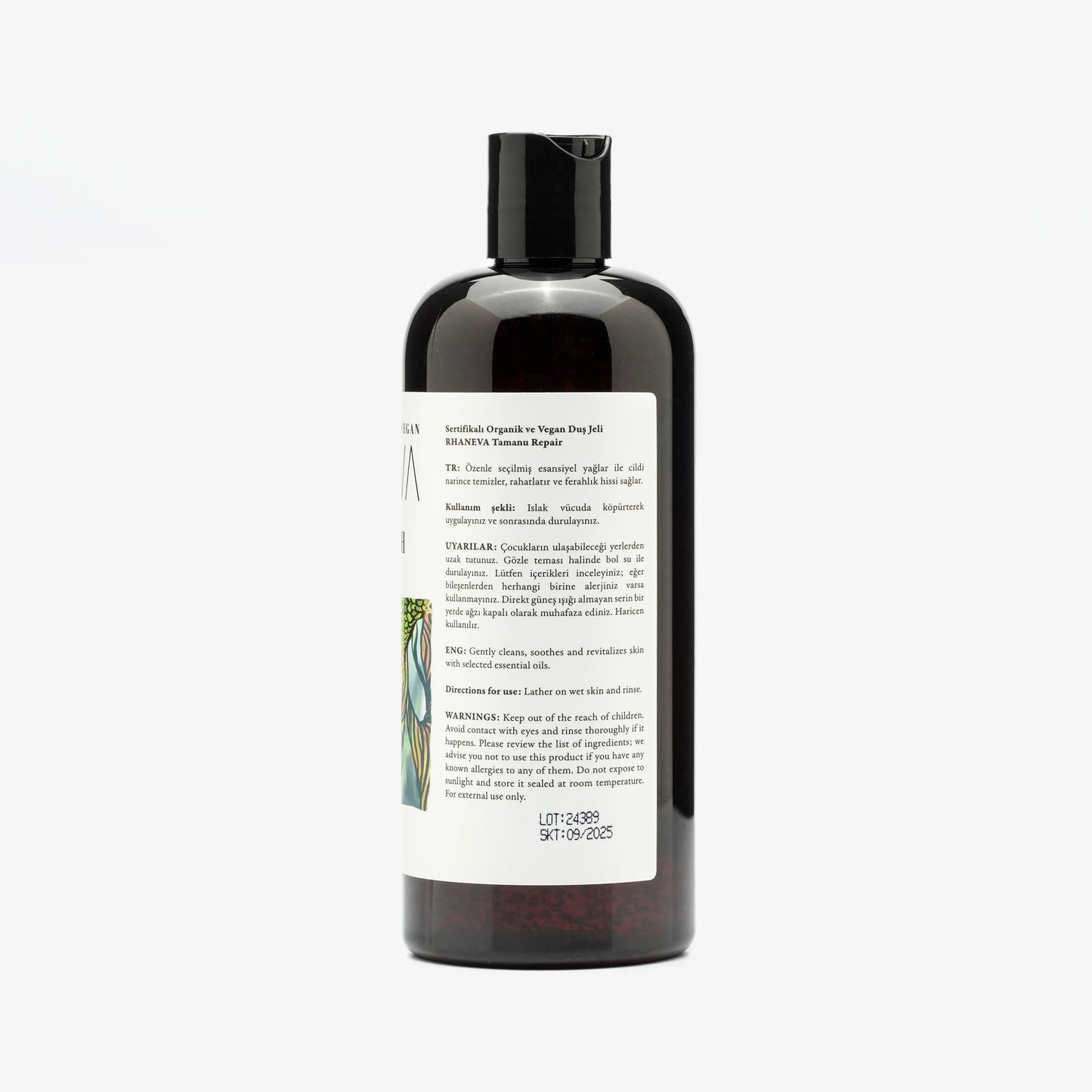 Aromaterapik Duş Jeli, Organik ve Vegan, 400 ml | RHANEVA - RHANEVA