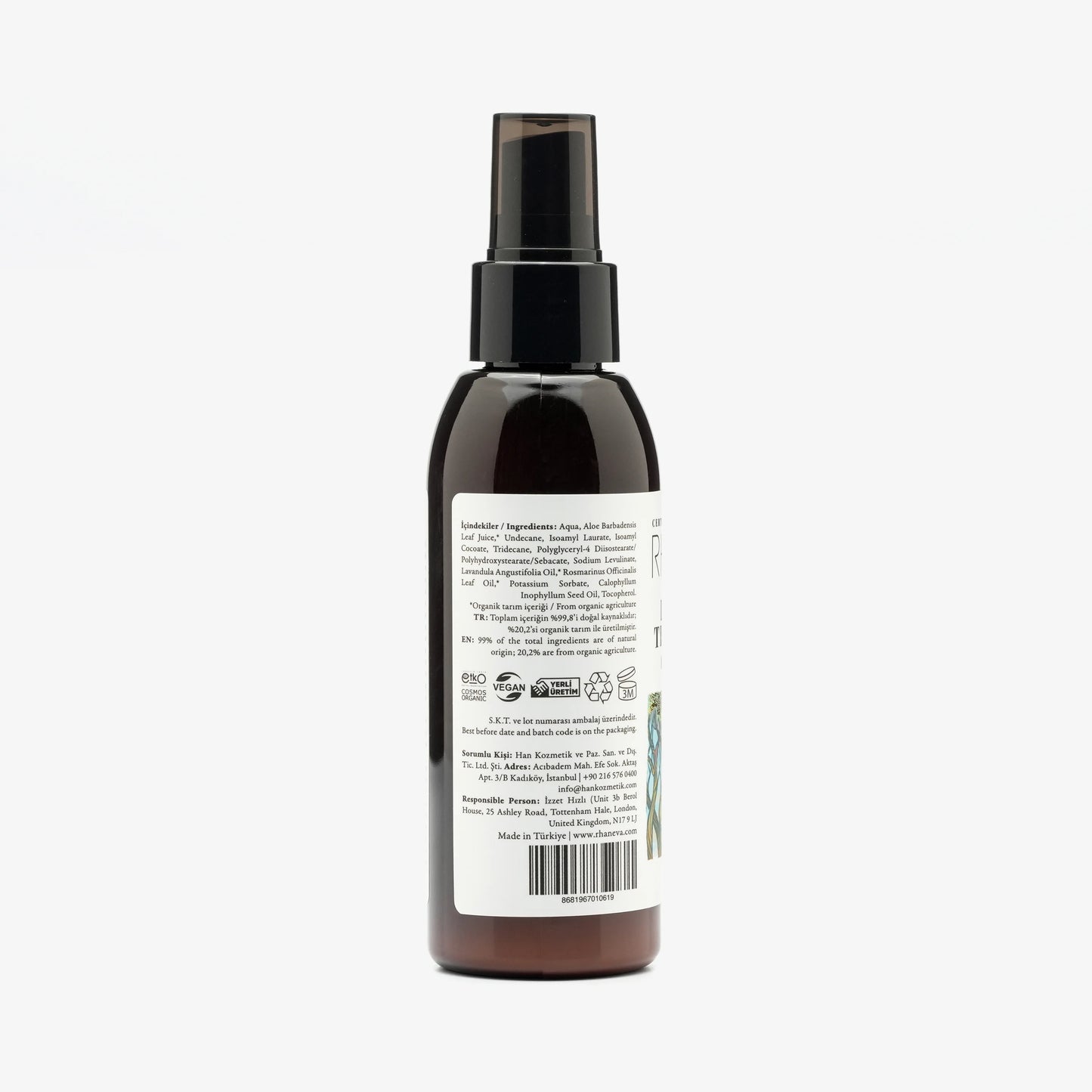 Onarıcı Saç Bakım Kremi, Organik ve Vegan, 125 ml | RHANEVA - RHANEVA
