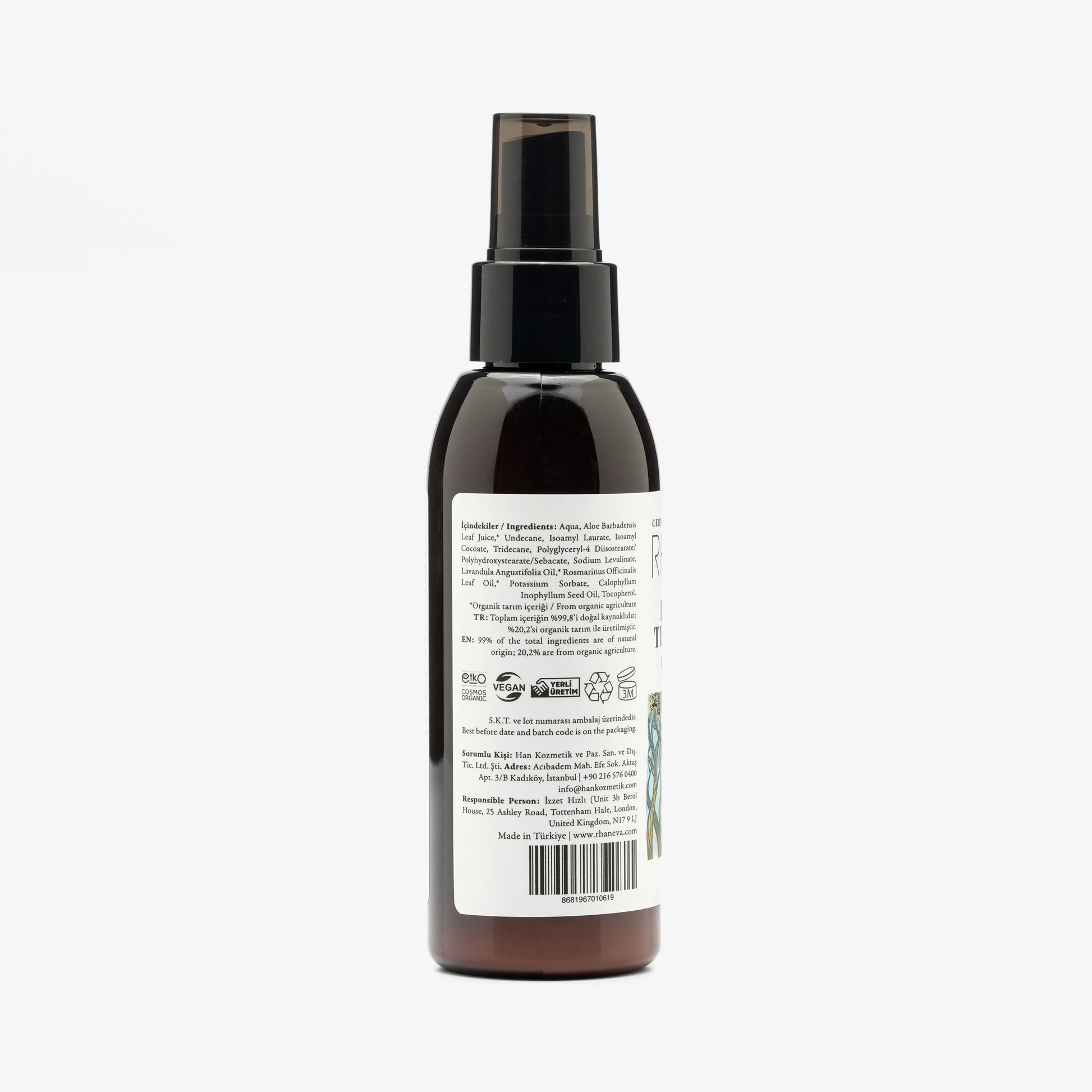Onarıcı Saç Bakım Kremi, Organik ve Vegan, 125 ml | RHANEVA - RHANEVA