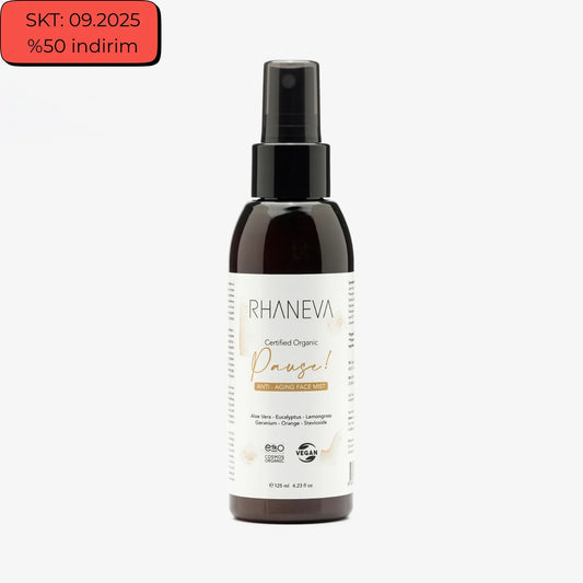 PAUSE Anti-Aging Yüz Misti, Organik ve Vegan, 125 ml | RHANEVA - RHANEVA