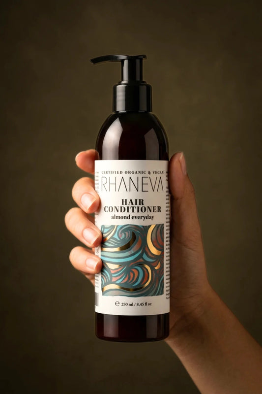 Kuru, Yıpranmış Saçlar için Silikonsuz Nemlendirici Saç Kremi, Organik ve Vegan Sertifikalı, 250 ml | RHANEVA - RHANEVA