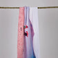 RHANEVA x bant mag. by Aylin Güngör No.1, 70x140 cm tasarım plaj havlusunun askıdaki hali