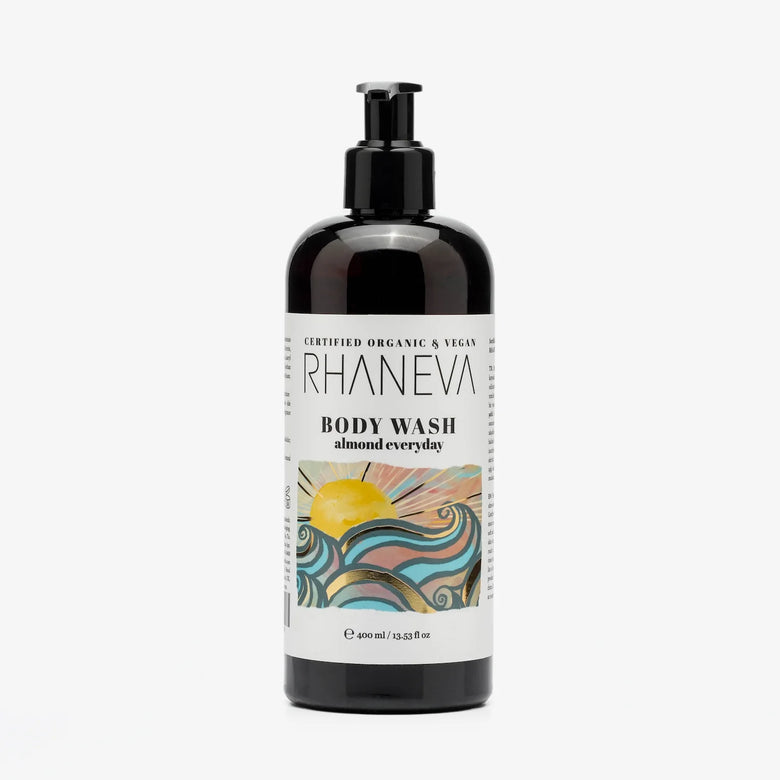 Almond Everyday Duş Jeli, Hassas Ciltler, Organik ve Vegan, 400 ml | RHANEVA - RHANEVA