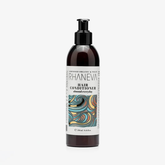 Almond Everyday Saç Bakım Kremi, Kuru ve Yıpranmış Saçlar için, Organik ve Vegan, 400 ml | RHANEVA - RHANEVA
