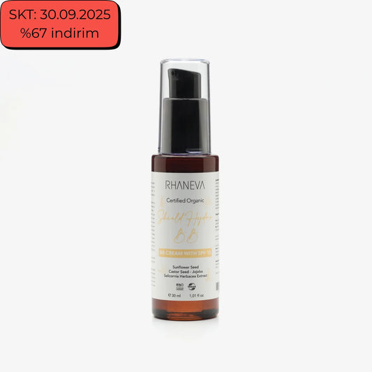 SHIELD HYDRO BB Krem SPF 15, Organik ve Vegan, 30 ml | RHANEVA - RHANEVA