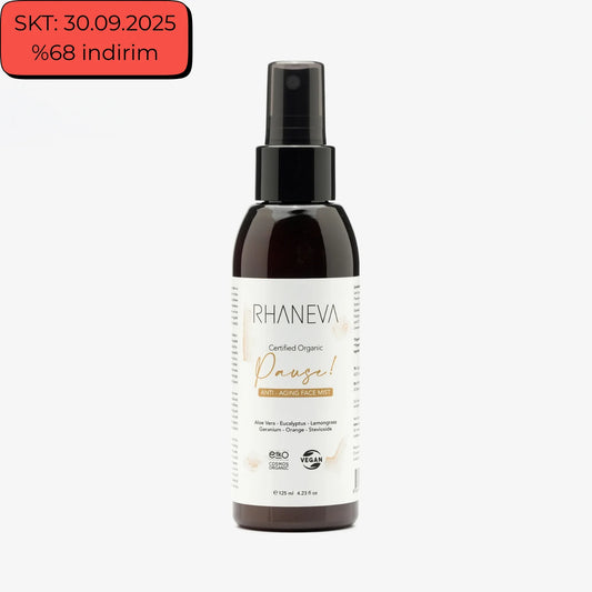 Rhaneva organik ve vegan sertifikalı yüz misti, 125 ml