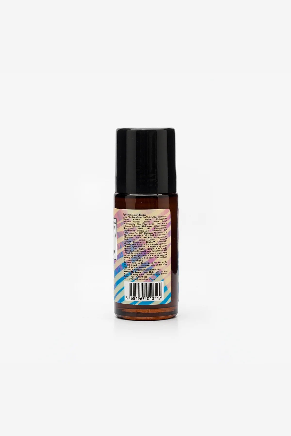 Alüminyumsuz Doğal Roll-On Deodorant, Organik ve Vegan, 50 ml | RHANEVA - RHANEVA