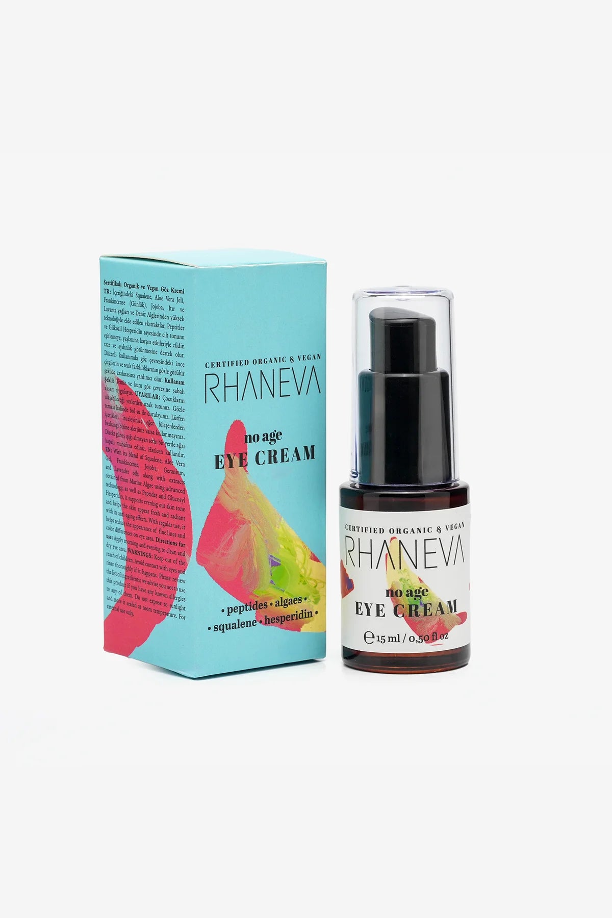 İnce Çizgi, Koyu Halka, Şişlik Karşıtı Göz Kremi, Organik ve Vegan Sertifikalı, 15 ml | RHANEVA - RHANEVA