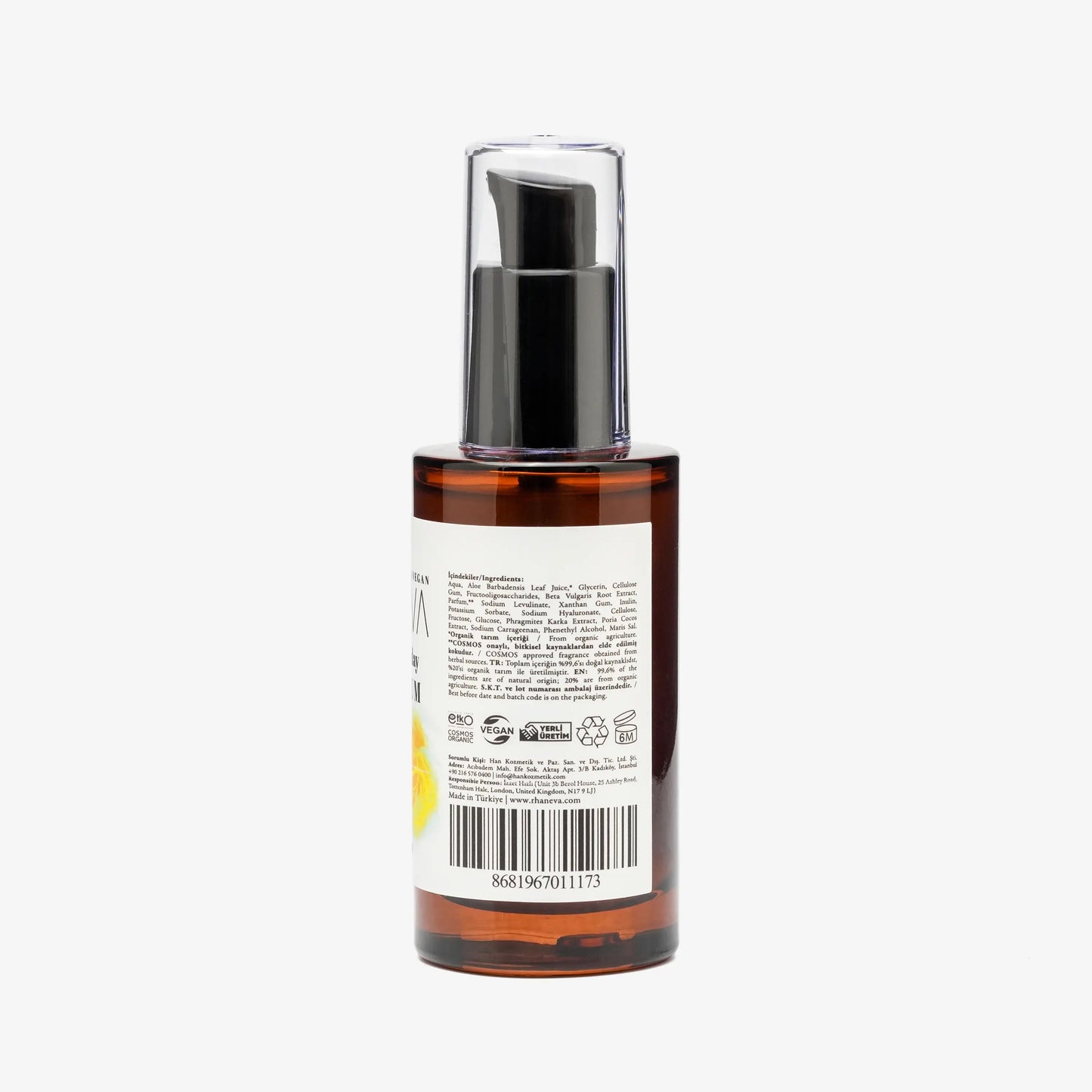 INTENSE HYDRO Hyaluronik Asit Serum, Organik ve Vegan, 30 ml | RHANEVA - RHANEVA