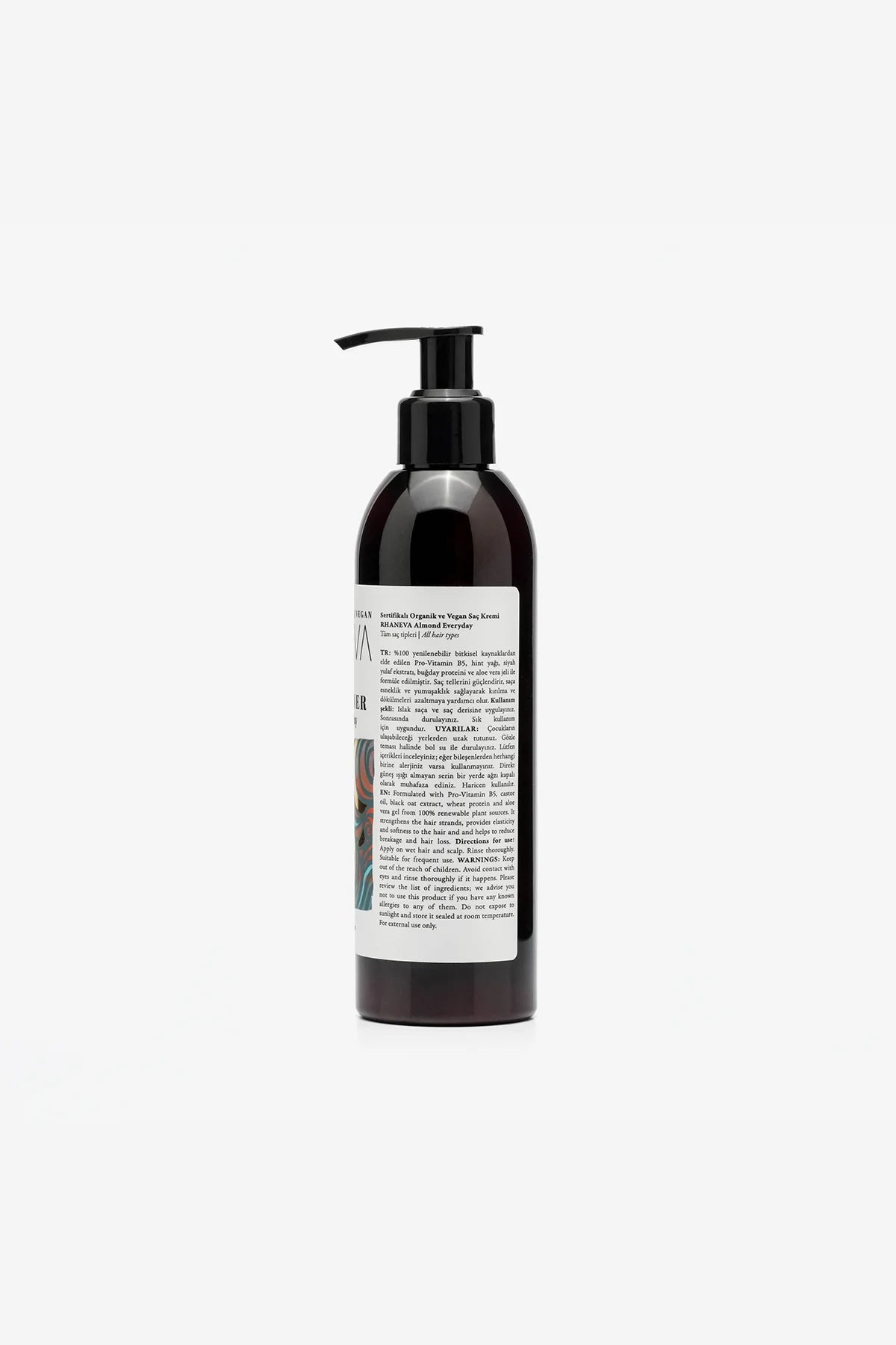 Kuru, Yıpranmış Saçlar için Silikonsuz Nemlendirici Saç Kremi, Organik ve Vegan Sertifikalı, 250 ml | RHANEVA - RHANEVA