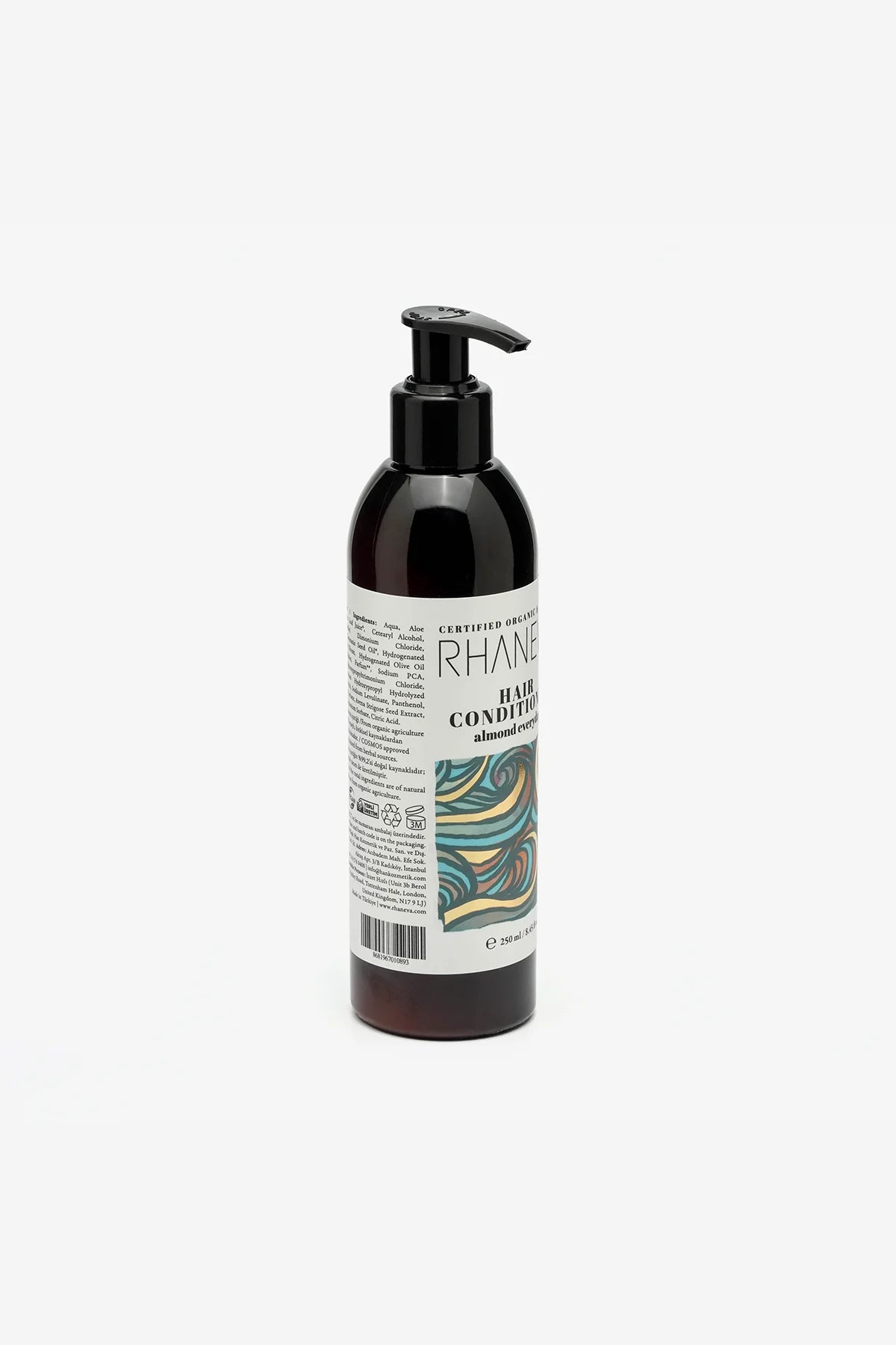 Kuru, Yıpranmış Saçlar için Silikonsuz Nemlendirici Saç Kremi, Organik ve Vegan Sertifikalı, 250 ml | RHANEVA - RHANEVA