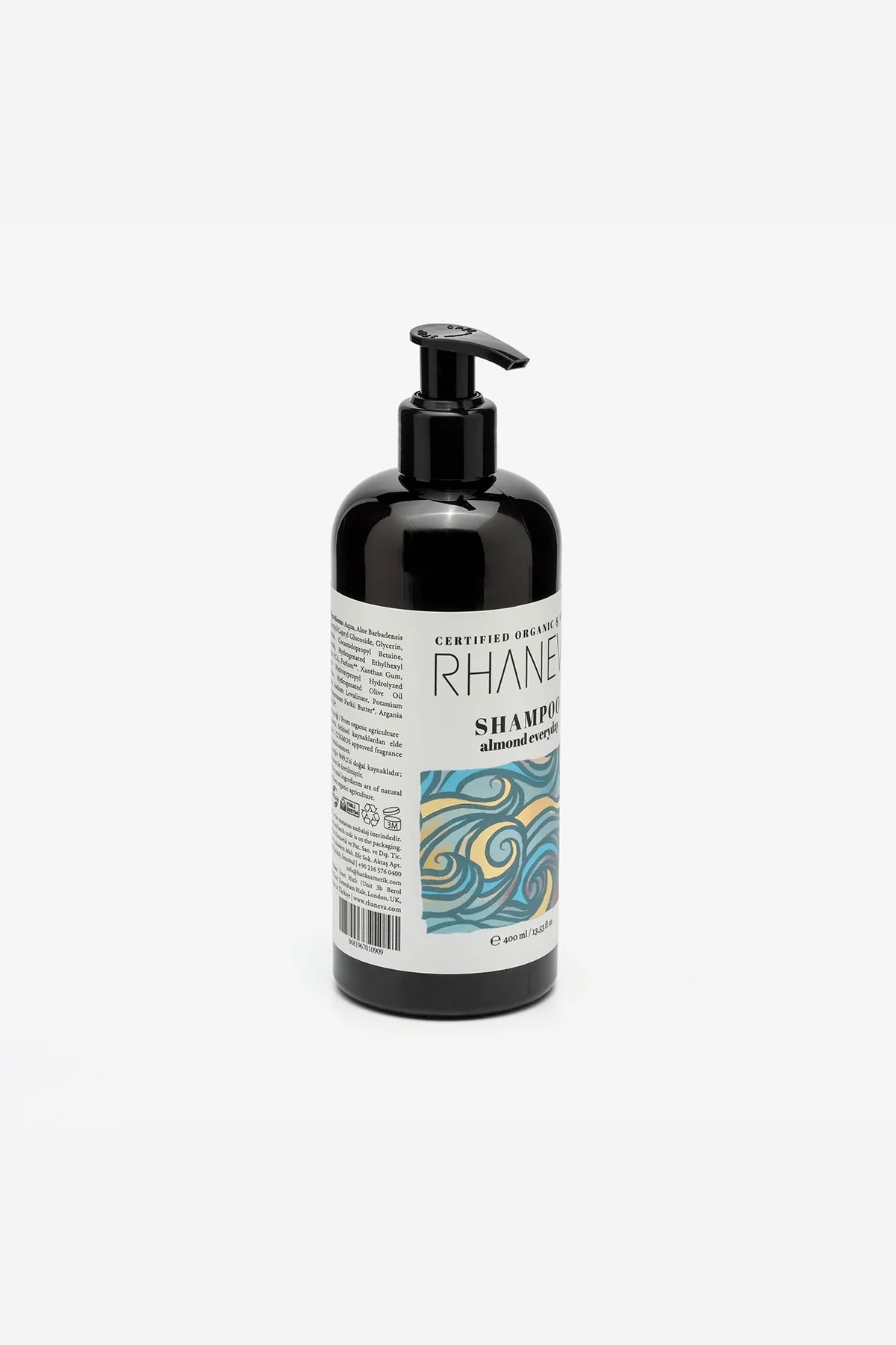 Kuru ve Yıpranmış Saçlar için Sülfatsız Şampuan, Organik ve Vegan Sertifikalı, 400 ml | RHANEVA - RHANEVA