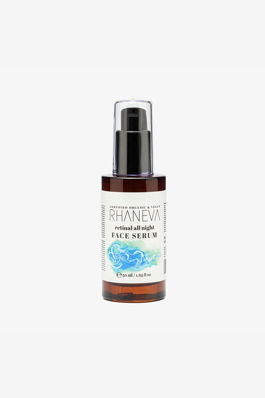 Retinal Gece Serumu %0.125, Kırışıklık ve Leke Karşıtı, Organik ve Vegan Sertifikalı, 50 ml | RHANEVA - RHANEVA