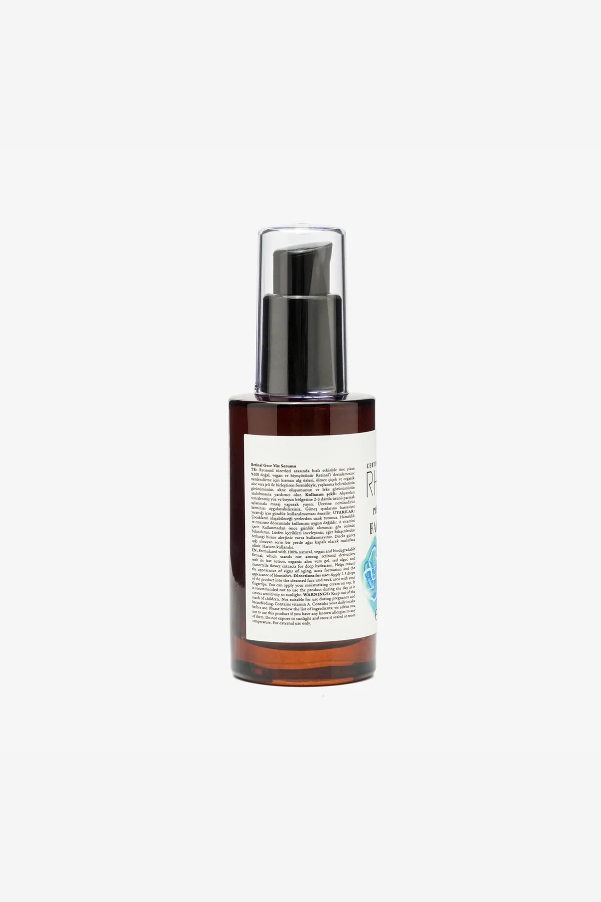 Retinal Gece Serumu %0.125, Kırışıklık ve Leke Karşıtı, Organik ve Vegan Sertifikalı, 50 ml | RHANEVA - RHANEVA