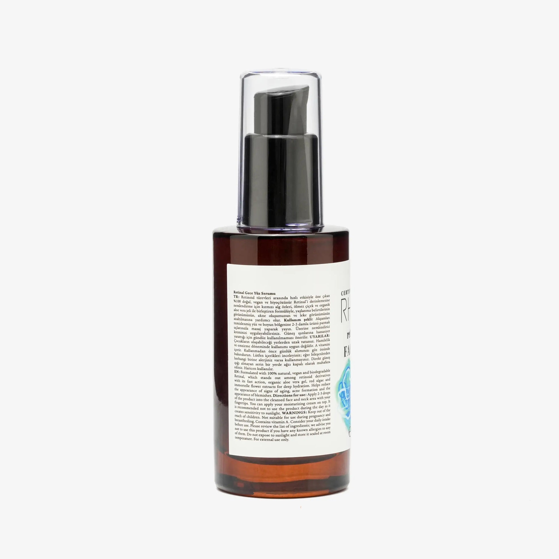 RETINAL ALL NIGHT Retinal Gece Yüz Serumu, Organik ve Vegan, 50 ml | RHANEVA - RHANEVA